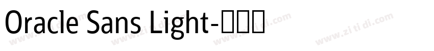 Oracle Sans Light字体转换